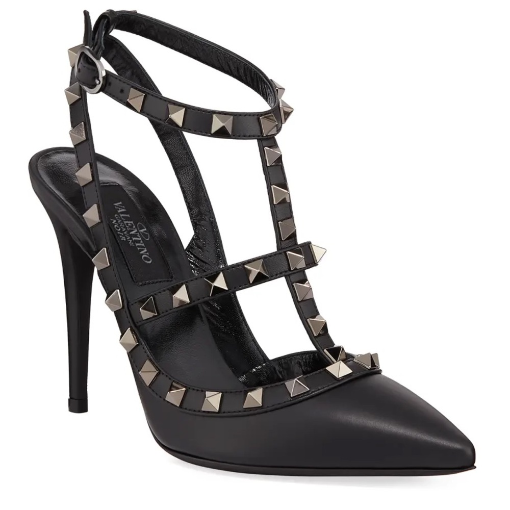 Valentino Garavani
Rockstud Noir Slingback 100mm Pumps